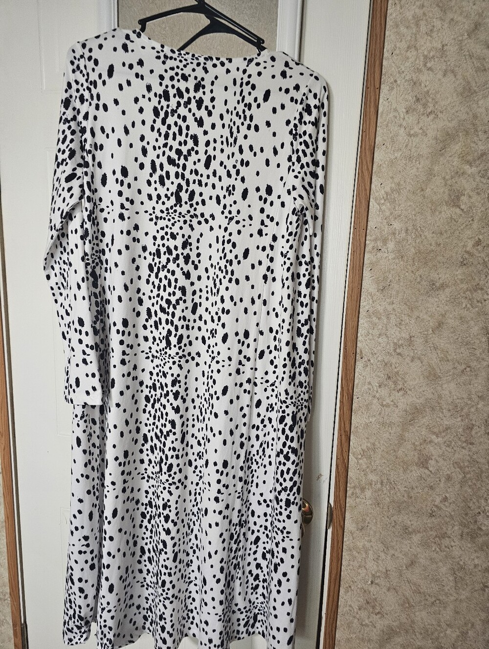 Dainty Jewells Black & White Spotted Midi Dress
